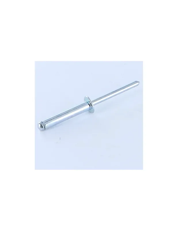 1 x Remache ciego totalmente de acero GUSTO 4X8 grosor de ajuste 2 con 4 cabeza plana Novedad