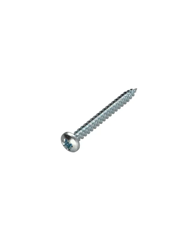 1 x Tornillo de madera y aglomerado savis cabeza redonda Pozi 2 4.5X35 Acero cincado blanco Envío Exprés