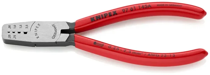 ALICATE PRENSA PUNTERAS KNIPEX 97.61.145 A 0,5-2,5mm2 Gran Oferta