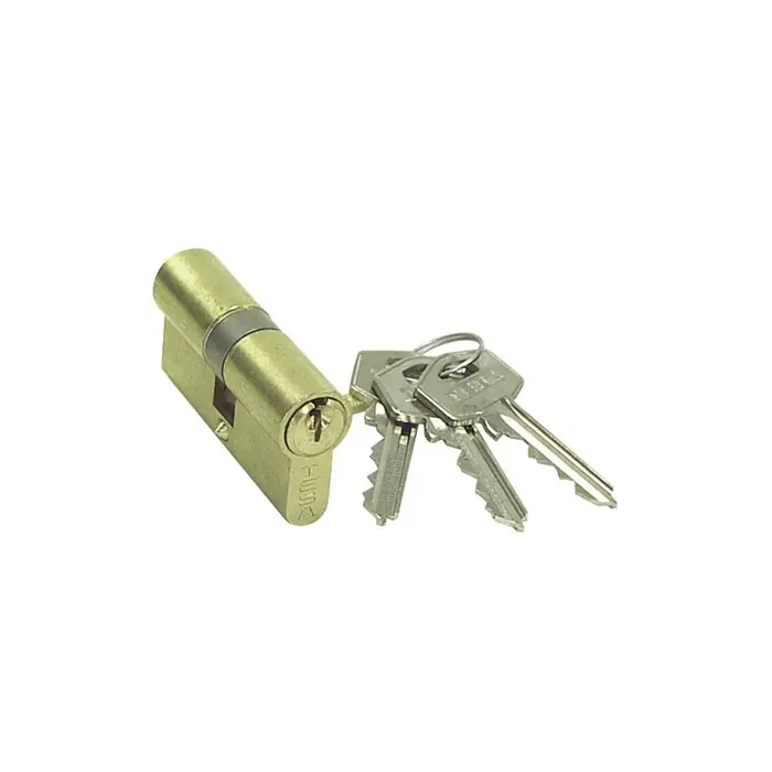 Auténtico Cilindro Tesa 5200 /30×30 Latonado. Leva corta
