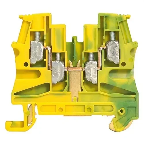 Devolución Gratuita BORNA VIKING3 2 SALIDAS BASE METÁLICA 4mm² VERDE AMARILLO