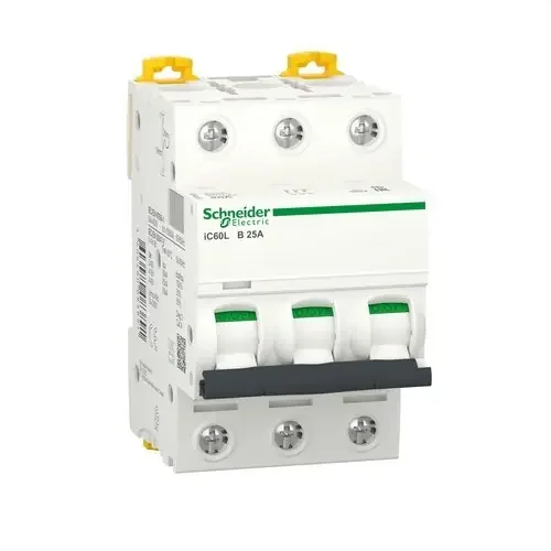 INTERRUPTOR AUTOMÁTICO MAGNETOTÉRMICO iC60L 3P 25A CURVA-B Oferta Limitada