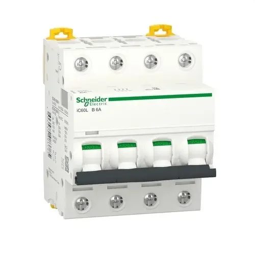 Lujoso INTERRUPTOR AUTOMÁTICO MAGNETOTÉRMICO iC60L 4P 6A CURVA-B