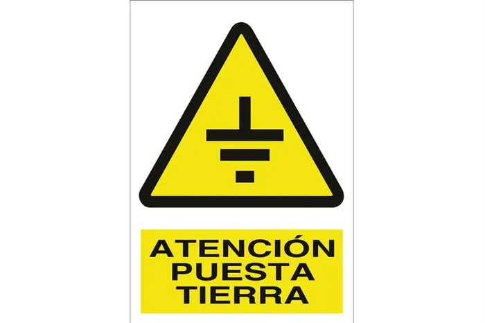 Oferta SEÑAL ADHESIVA 210X148 MM. Atención puesta tierra